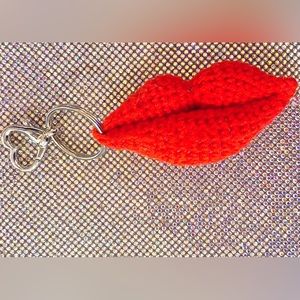 Fashion Lip 💋 Keychain - Brand New - Handmade 🧶